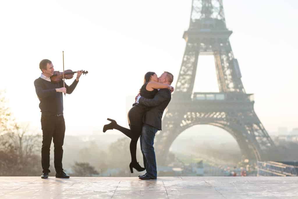Eiffel Tower Marriage Proposal